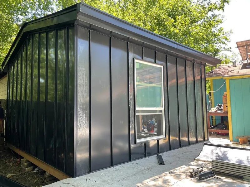 Black standing seam metal wall panels for Roof Inspection in Racine